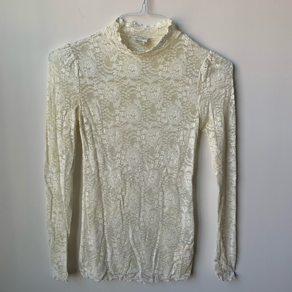 Ivory Lace Long Sleeve Top